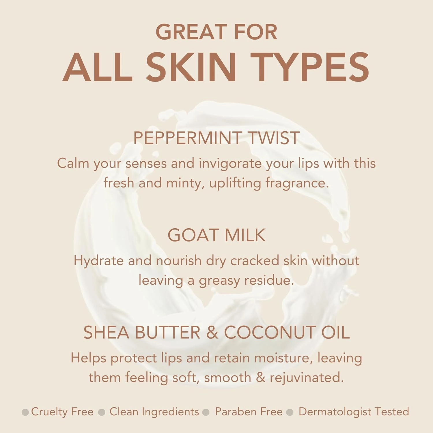 Dionis Goat Milk Skincare Peppermint Twist Holiday Lip Balm Gift Set - Beeswax, Shea Butter & Coconut Oil Lip Care Products Made in The USA - Cruelty Free Lip Moisturizer for Chapped Lips, 0.28oz 3Pk