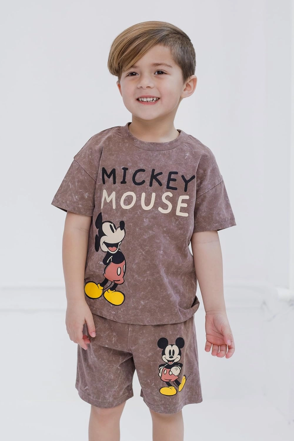 Disney Mickey Mouse Donald Duck Pluto T-Shirt and Shorts Outfit Set Toddler to Big Kid
