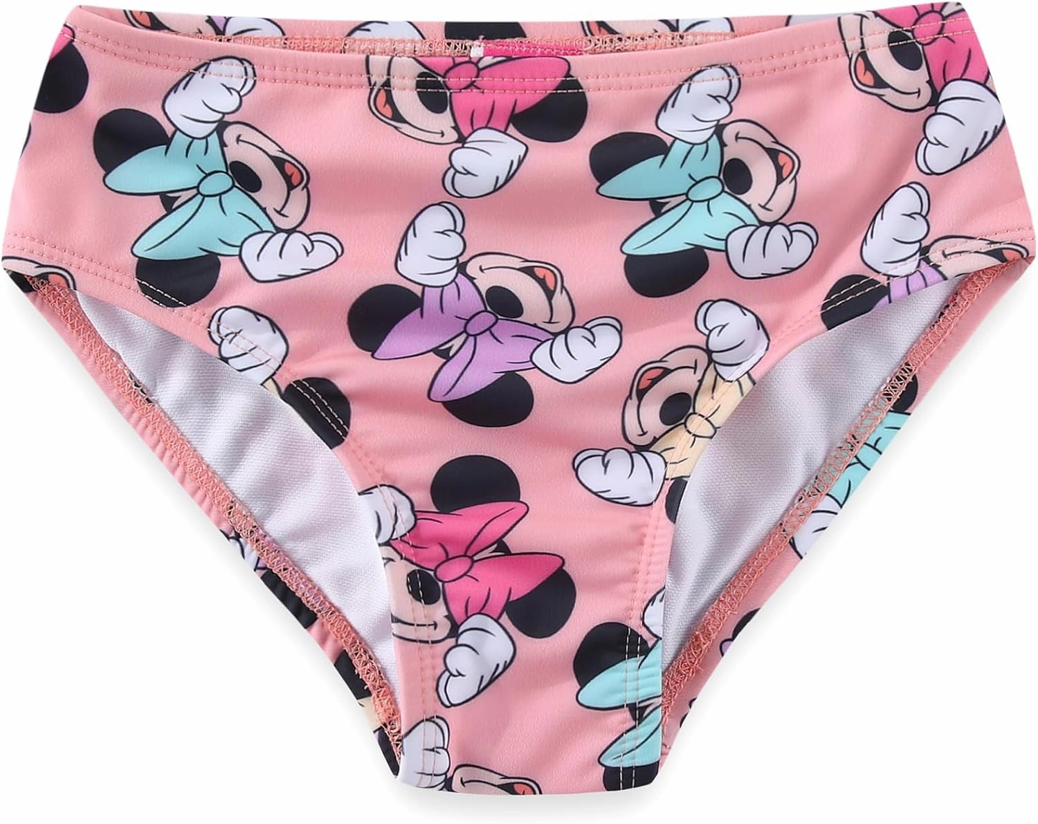 Disney Minnie Mouse Girls UPF 50  Bathing Suit Tankini Top and Bikini Bottom Swimsuit Set for Toddler and Big Kids