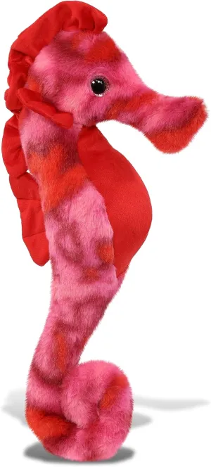 DolliBu Pink Tie-Dye Seahorse Super Soft Stuffed Animal, Cute Realistic Stuffed Animals for Girls, Boys, Adults Animal Gifts, Kids Nursery Decor for Newborn, Cuddly Soft Baby Plush Toys - 15 Inches