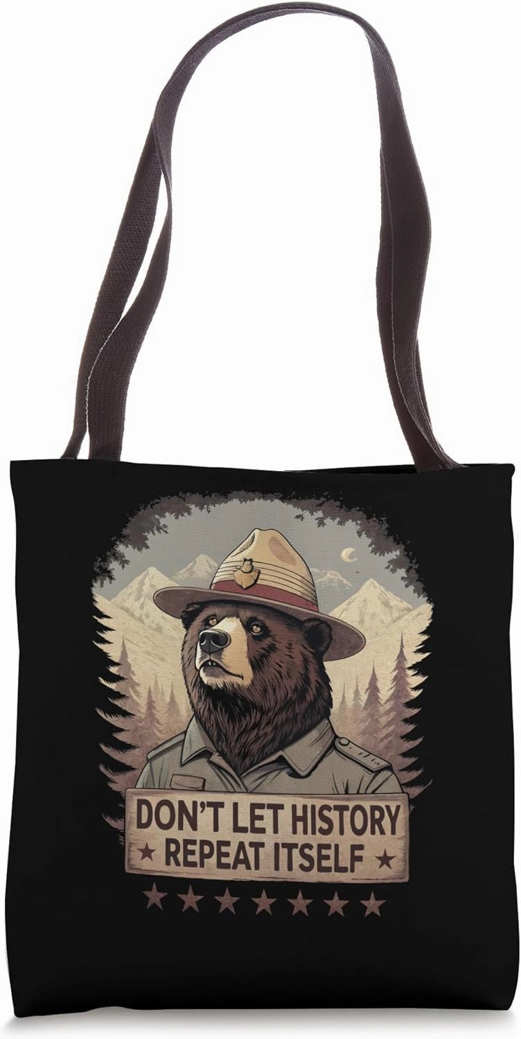 Don't Let History Repeat Itself - Defend Democracy Tote Bag