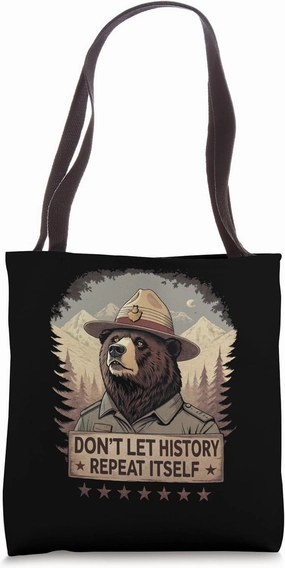 Don't Let History Repeat Itself - Defend Democracy Tote Bag