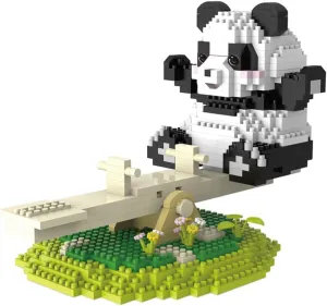 dOvOb Animal Panda on Seesaw Micro Mini Blocks Set, 1000  Pieces Bricks, 3D Puzzle Collection Model Toys as Gift for Adult or Kids