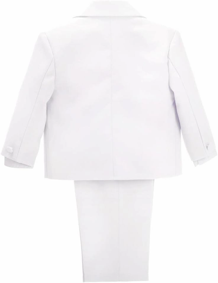 Dressy Daisy Baby Toddler Boy 5 Pcs Set Formal Tuxedo Suits No Tail Wedding Christening Baptism Outfits