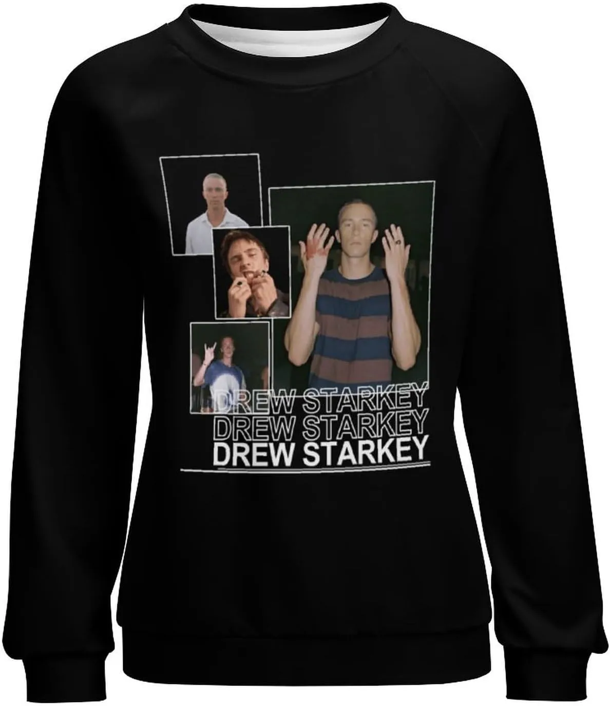 Drew Actor Starkeys Sweatshirt Fashion Hoodie Classic Graphic Sweater Crewneck Pullover Top Sweatwear
