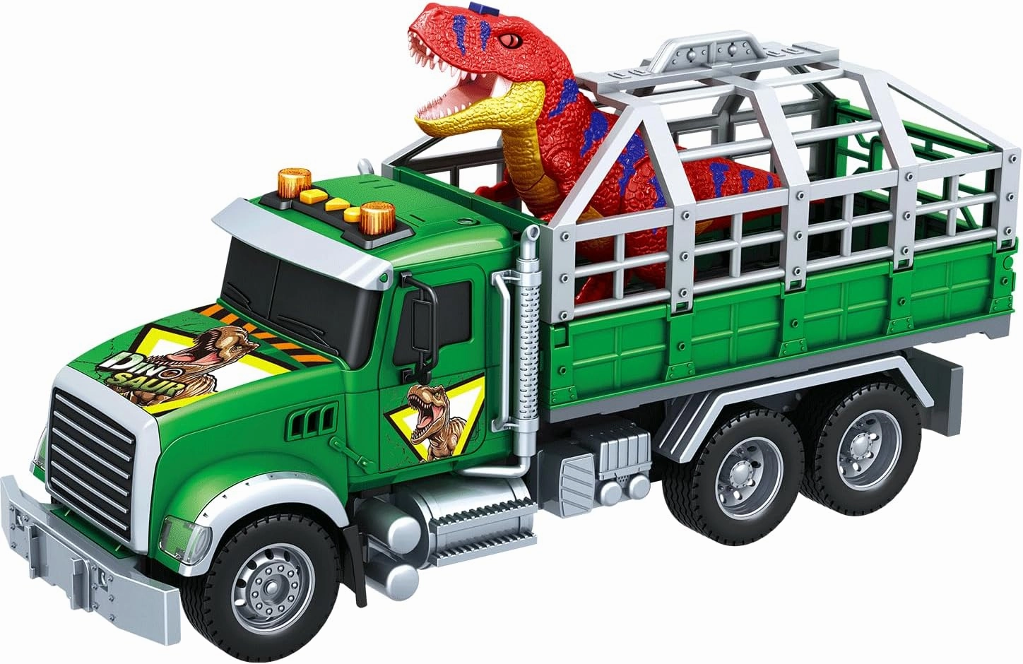 Dwi Dowellin Toy Truck Transport Cars Carrier with Dinosaur for Kids Toddlers,Birthday Gifts for Boy Toddler Child 3 4 5 6 Years Old
