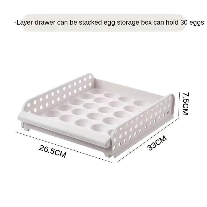 Egg Storage Container - Smart Organizer for Fresh Eggs