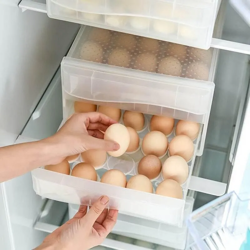Egg Storage Container - Smart Organizer for Fresh Eggs