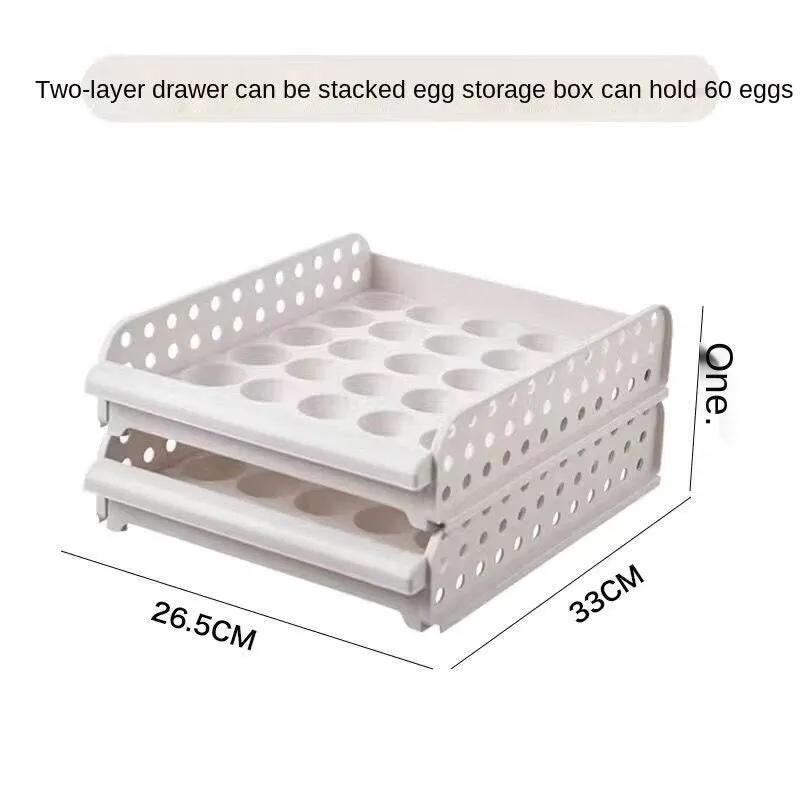 Egg Storage Container - Smart Organizer for Fresh Eggs