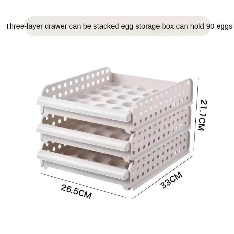 Egg Storage Container - Smart Organizer for Fresh Eggs