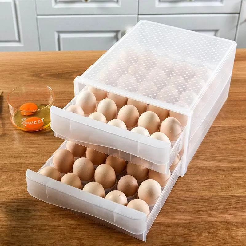 Egg Storage Container - Smart Organizer for Fresh Eggs