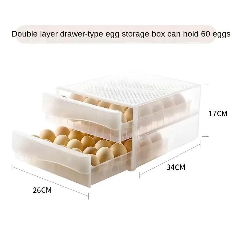Egg Storage Container - Smart Organizer for Fresh Eggs