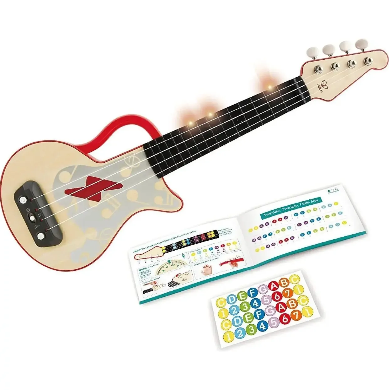 Electronic Ukelele Learn With Lights | Red