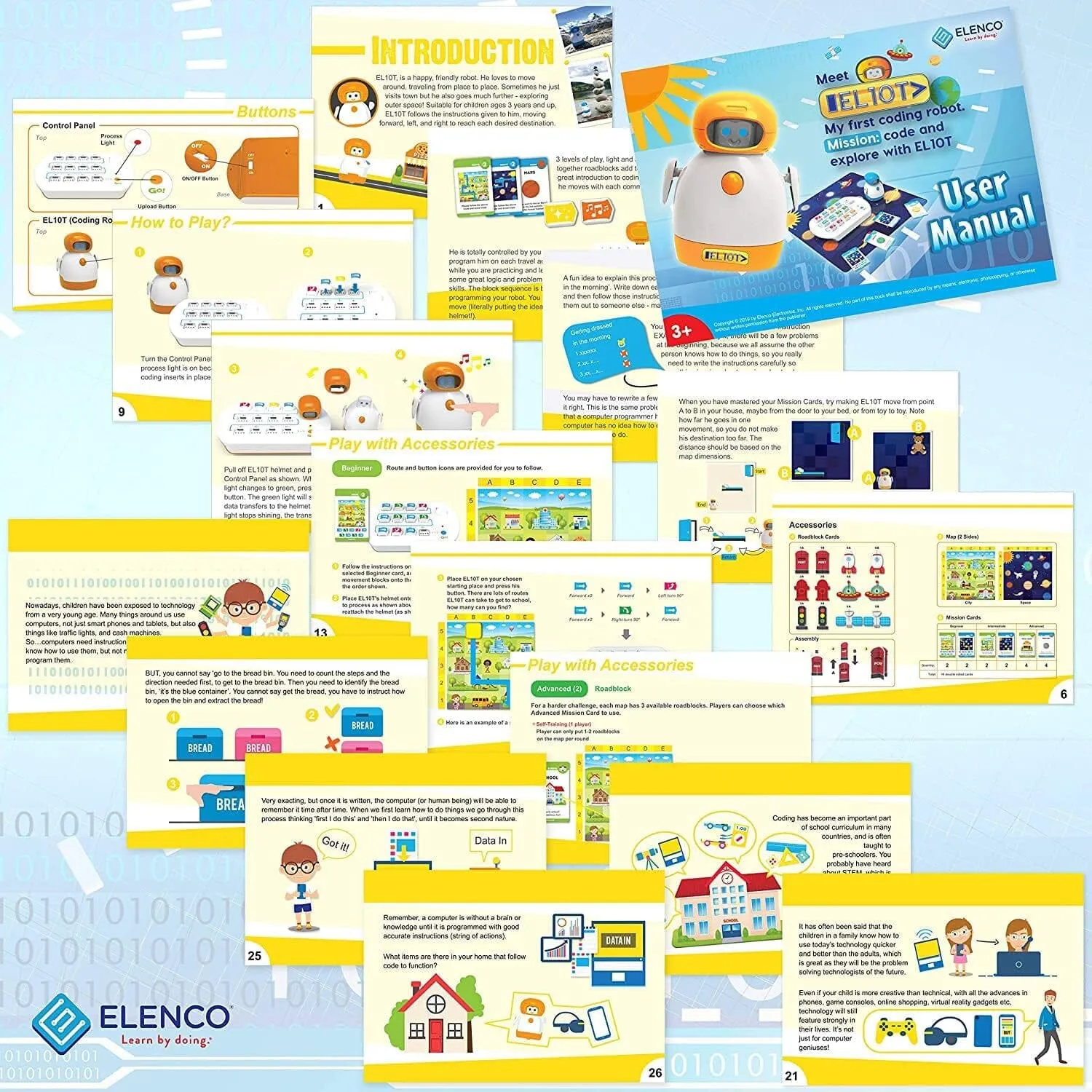 Elenco EL10T: My First Coding Robot