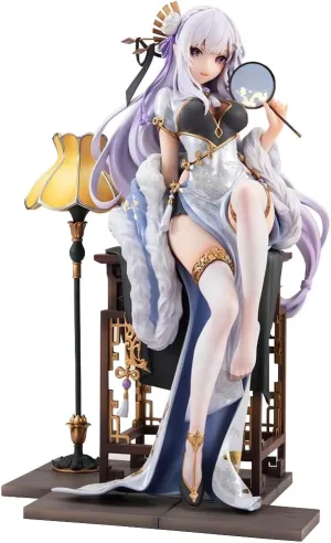 Emilia Figures, Re:0 Rem/Remu Anime Figure Statues Anime Action Figurine Ornaments for Fans 23CM/9.1INCH