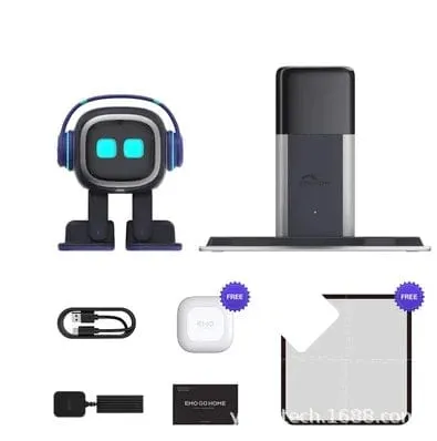 Emo Intelligent AI Robot Pet - Smart Voice-Controlled Desktop Companion