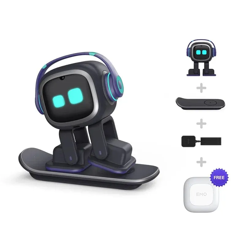 Emo Intelligent AI Robot Pet - Smart Voice-Controlled Desktop Companion