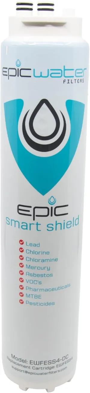 Epic Water Filters Smart Shield Replacement Filter | Under Sink Water Filter | Inline Water Filter | NSF 53 Water Filter | Water Filter For Sink | American Made Filter | Tap Water Filter