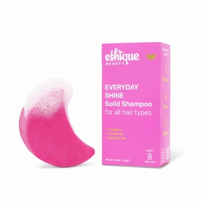 Ethique Everyday Shampoo Bar for soft, shiny hair with Vitamin C - Plastic-Free, Cruelty-Free, Vegan, 3.88 oz - Formerly Pinkalicious