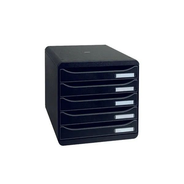 Exacompta Big Box   5 Drawer Black 309714D