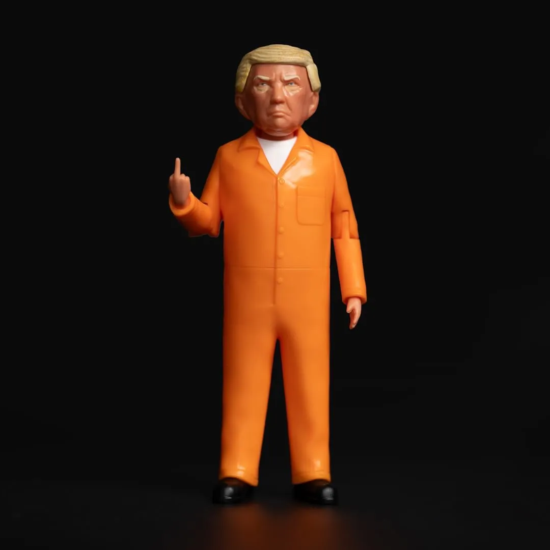 FCTRY Prison Trump Real Life Political Action Figure: Collectible Figurine Perfect for Collectors, Gag Gift, Funny Idea & Souvenirs