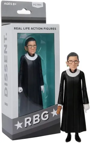 FCTRY Ruth Bader Ginsburg Political Action Figure - RBG Collectible, Novelty Figurine 2024 - RBJ Bobblehead-Inspired Gifts & Souvenirs - Gag Gift, Funny Idea - Office Desk Accessories