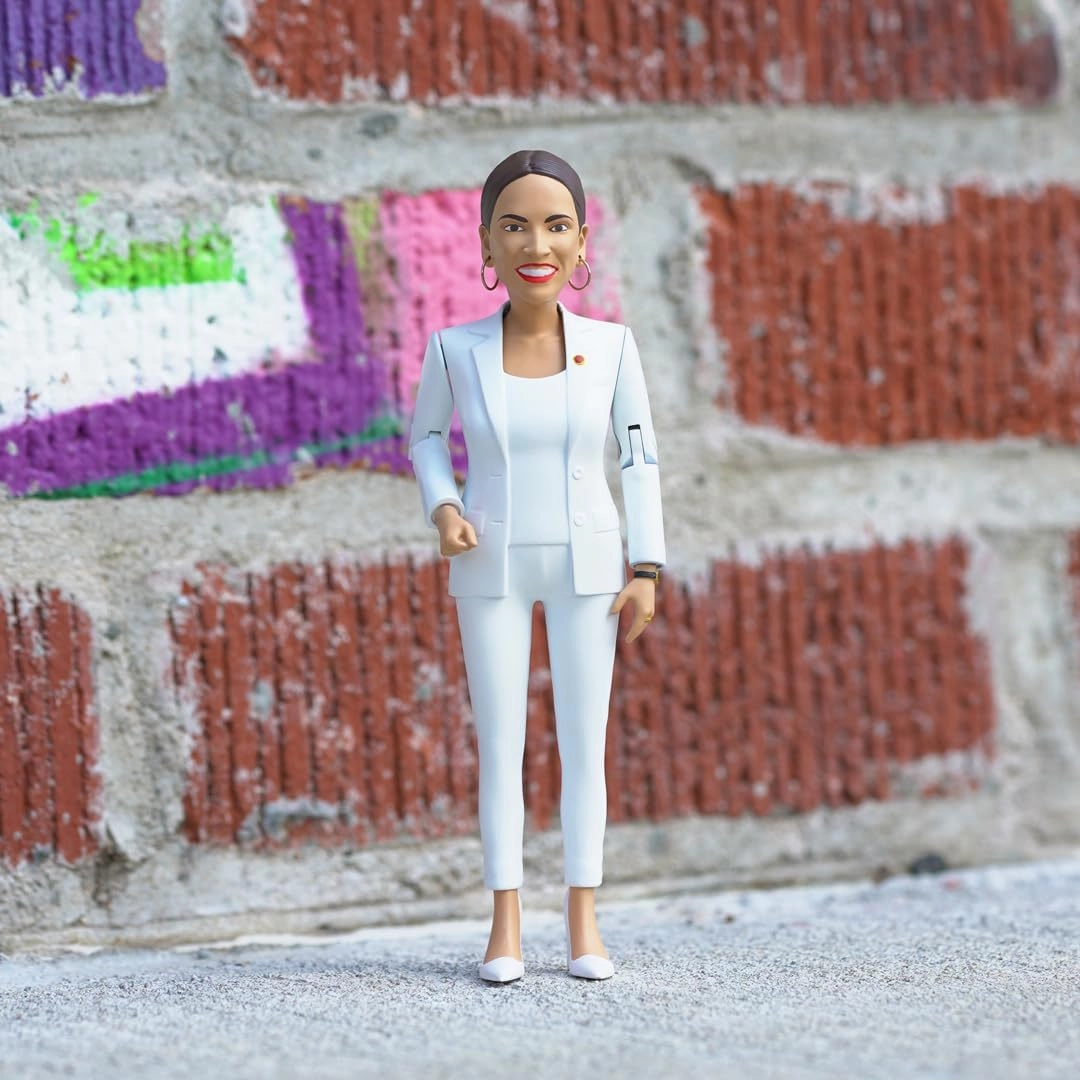 FCTRY Alexandria Ocasio-Cortez Real Life Political Action Figure: US Female Representative AOC Collectible Figurine Perfect for Collectors, Gag Gift, Funny Idea & Souvenirs