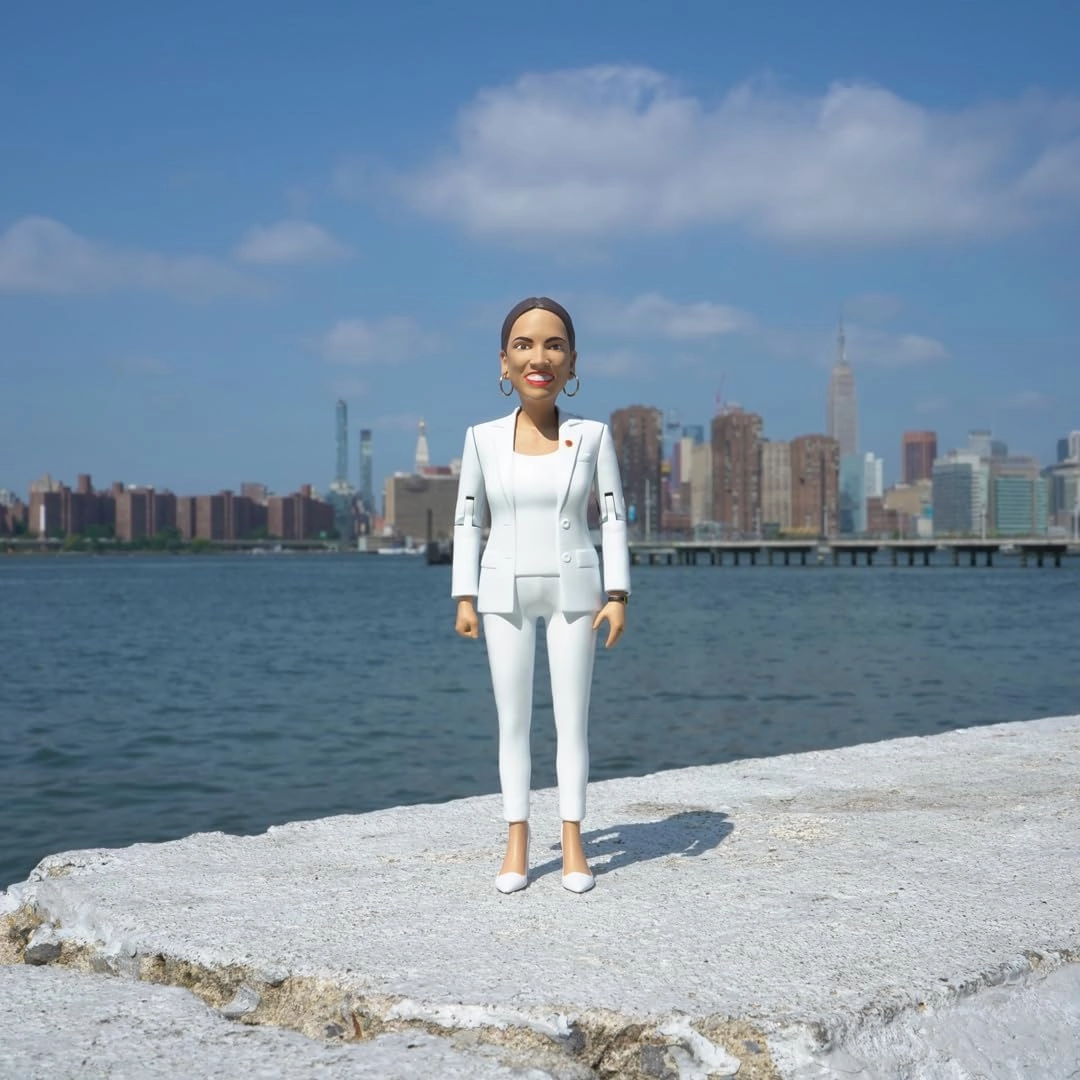 FCTRY Alexandria Ocasio-Cortez Real Life Political Action Figure: US Female Representative AOC Collectible Figurine Perfect for Collectors, Gag Gift, Funny Idea & Souvenirs