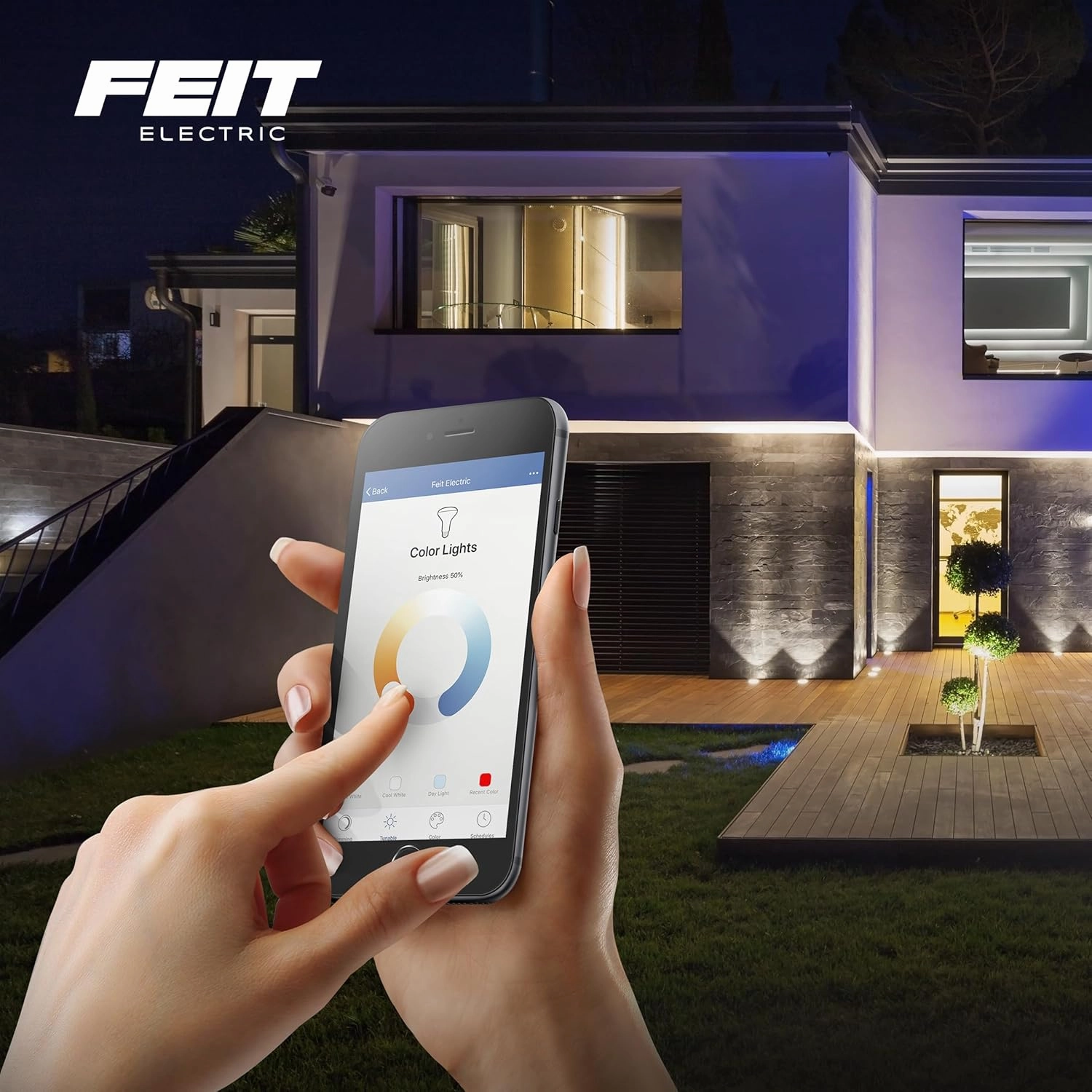 Feit Electric Smart Recessed Downlights, 5/6-Inch, 75W Equivalent, WiFi LED Retrofit, Color-Changing & Tunable White, 1000 Lumens, Dimmable, Works with Alexa/Google Assistant, LEDR6/RGBW/AG/3, 3 Pack