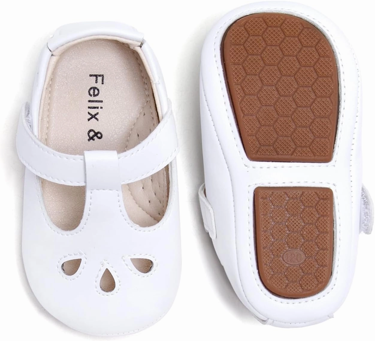 Felix & Flora Soft Sole Baby Shoes - Infant Baby Walking Shoes Moccasinss Rubber Sole Crib Shoes