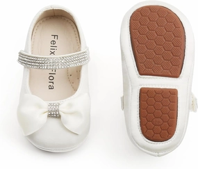 Felix & Flora Soft Sole Baby Shoes - Infant Baby Walking Shoes Moccasinss Rubber Sole Crib Shoes