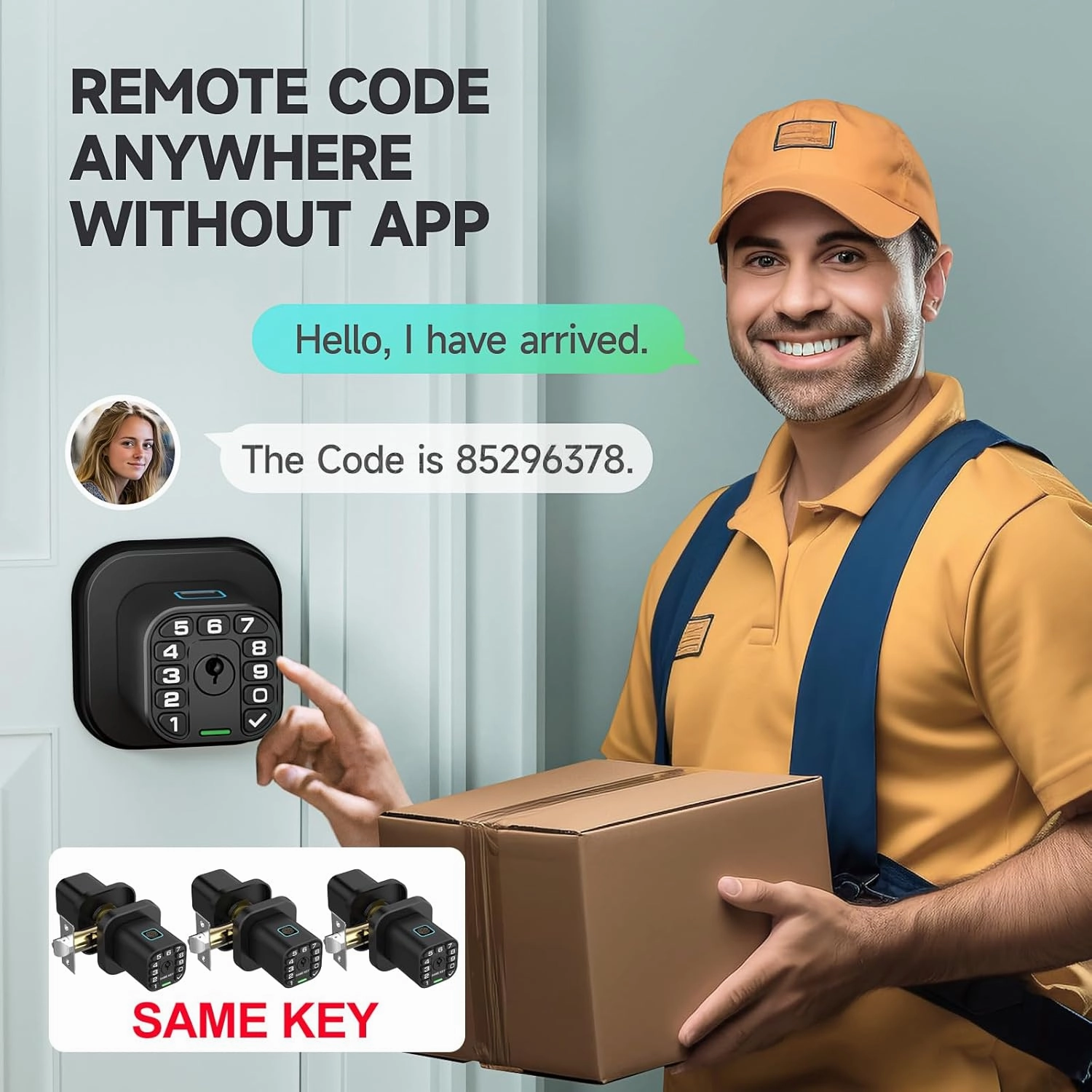 Fingerprint Door knob, Smart Biometric Door Lock with Keypad, Keyless Entry Code Door Knob, Waterproof & Weatherproof, Auto Lock,Voice Navigation, for Bedroom, Gate,Office