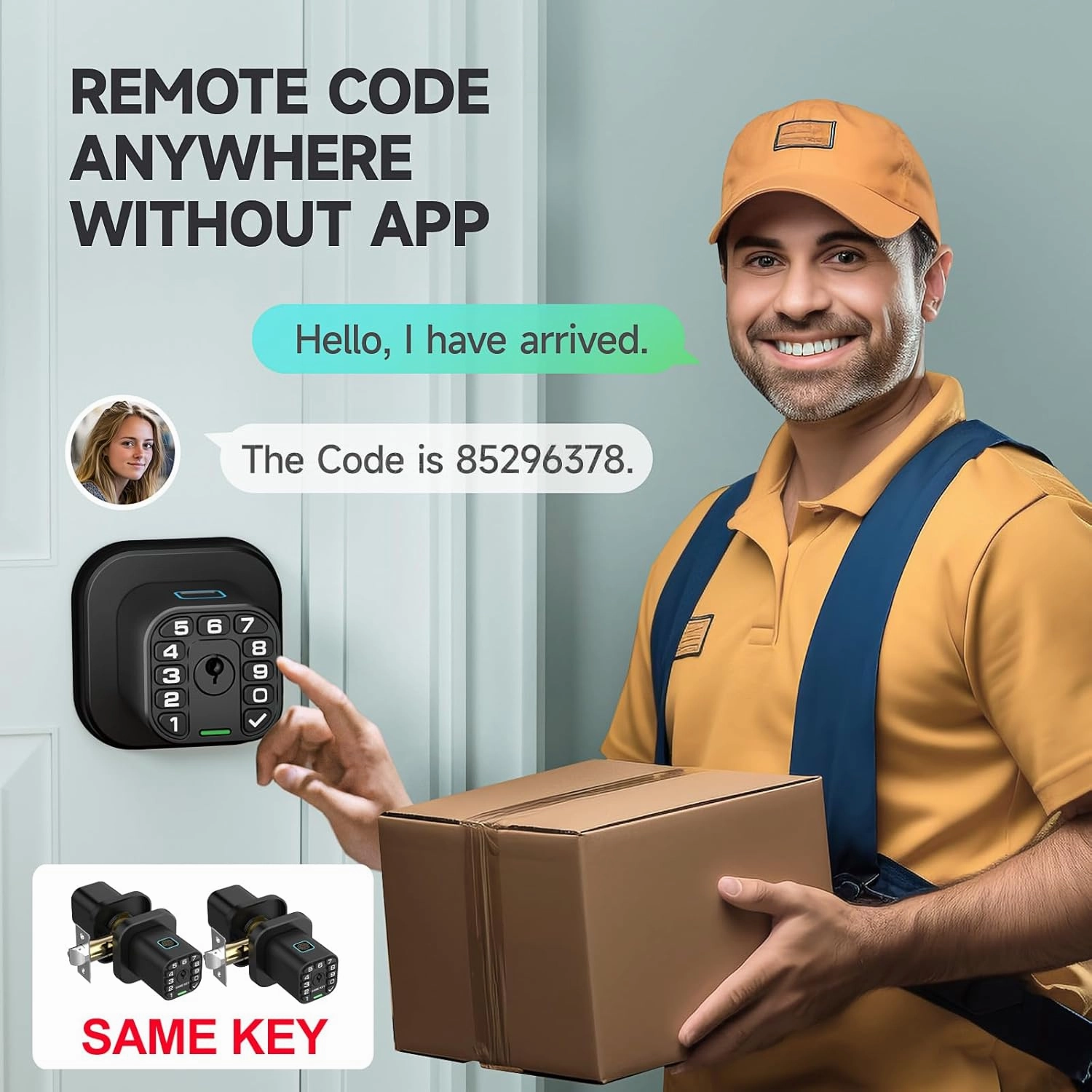 Fingerprint Door knob, Smart Biometric Door Lock with Keypad, Keyless Entry Code Door Knob, Waterproof & Weatherproof, Auto Lock,Voice Navigation, for Bedroom, Gate,Office