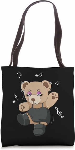 Finnish Goth Aesthetic Gothic Bear Goth Tote Bag