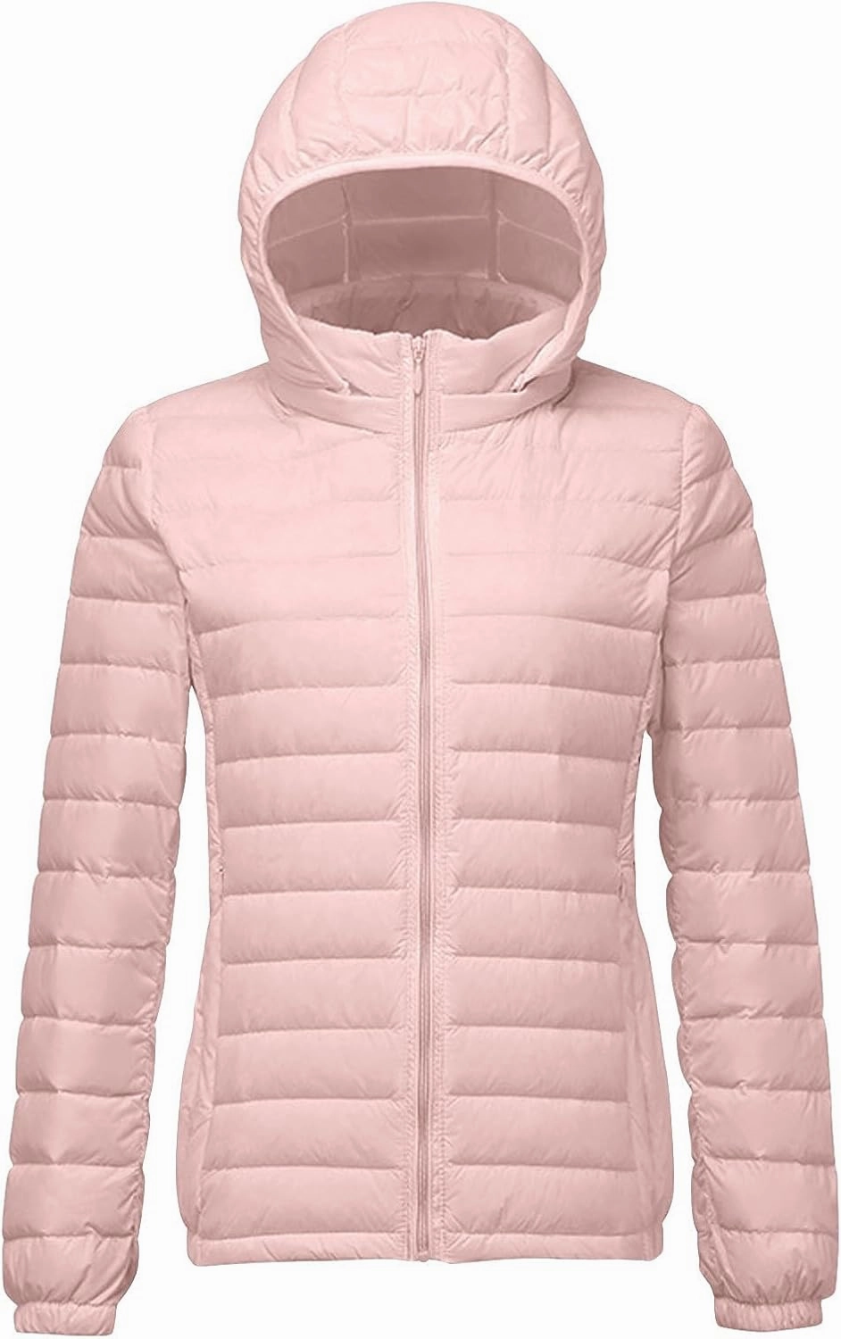 Firzero Winter Warm Women Down Jackets Plus Size Lightweight Packable Puffer Coats Trendy Hooded Coat Outwear Windbreaker