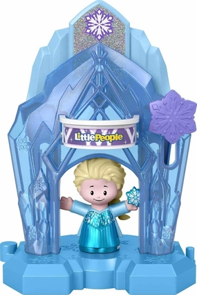 Fisher-Price Little People Toddler Toy Disney Frozen Elsa’s Palace Playset with Figure for Preschool Pretend Play Kids Ages 18  Months