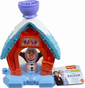 Fisher-Price Little People Toddler Toy Disney Frozen Olaf’s Cocoa Café Playset with Figure for Preschool Pretend Play Kids Ages 18  Months