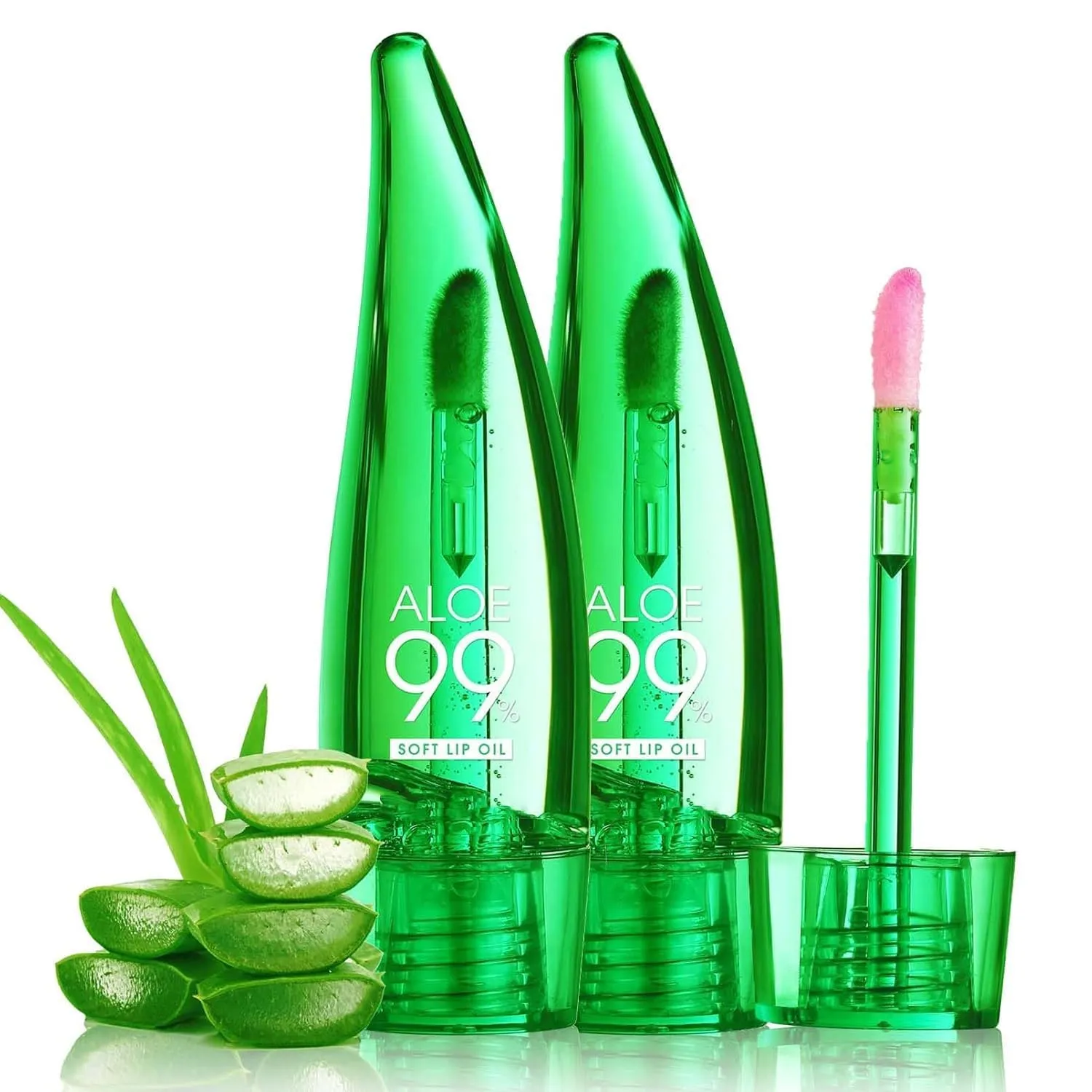 Flavor..Haus Aloe Vera Lip Balm, Magic Colour Changing Lipstick Long Lasting Lip Balm Set Lips Moisturizer Aloe Vera Lip Stick for Women Girls (Pack-02)