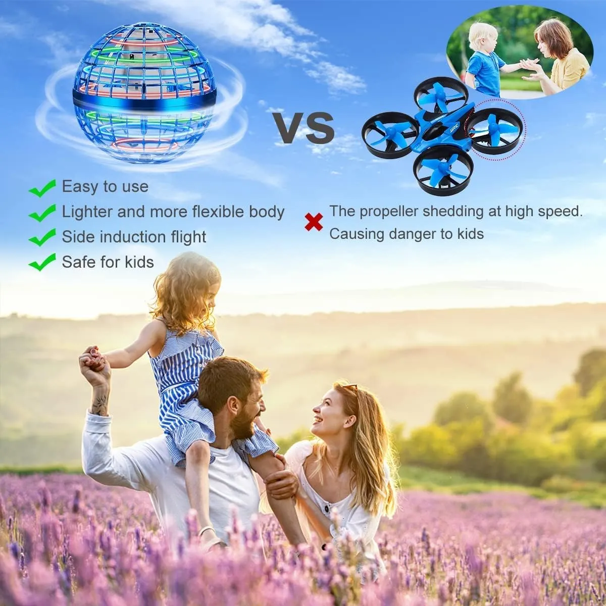 Flying Toys Galaxy Boomerang Ball, Hover Orb, Fly Spinners for Kids Adults Indoor Outdoor Toys, Cool Toys for 6 7 8 9 10  Years Old Boys Girls Teens