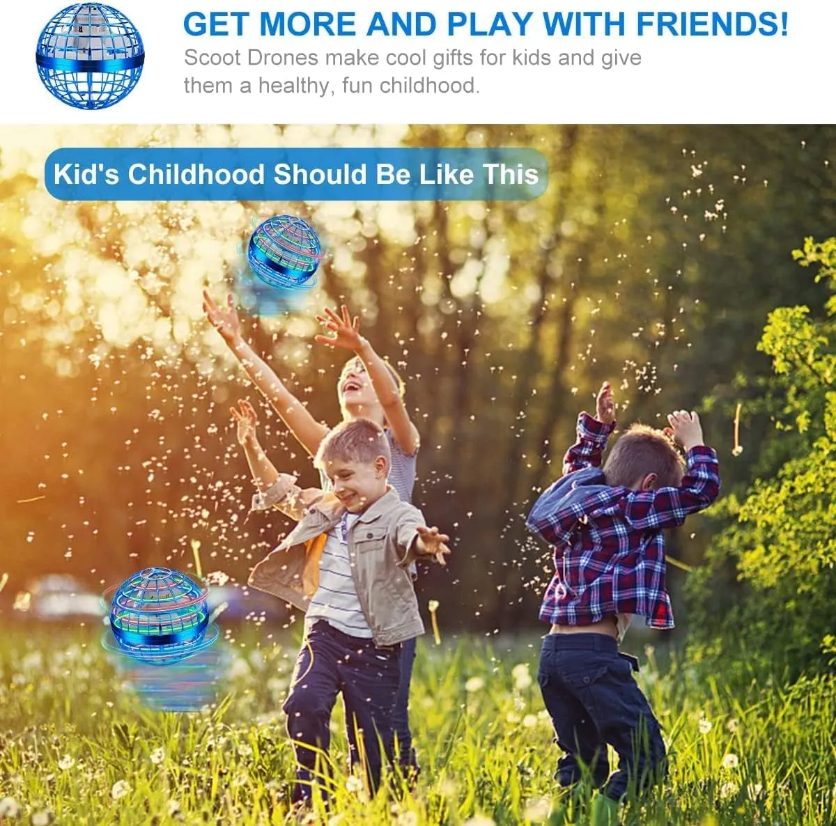 Flying Toys Galaxy Boomerang Ball, Hover Orb, Fly Spinners for Kids Adults Indoor Outdoor Toys, Cool Toys for 6 7 8 9 10  Years Old Boys Girls Teens
