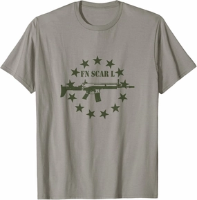 FN Scar L Betsy Ross Stars 2nd Amendment Support T-Shirt
