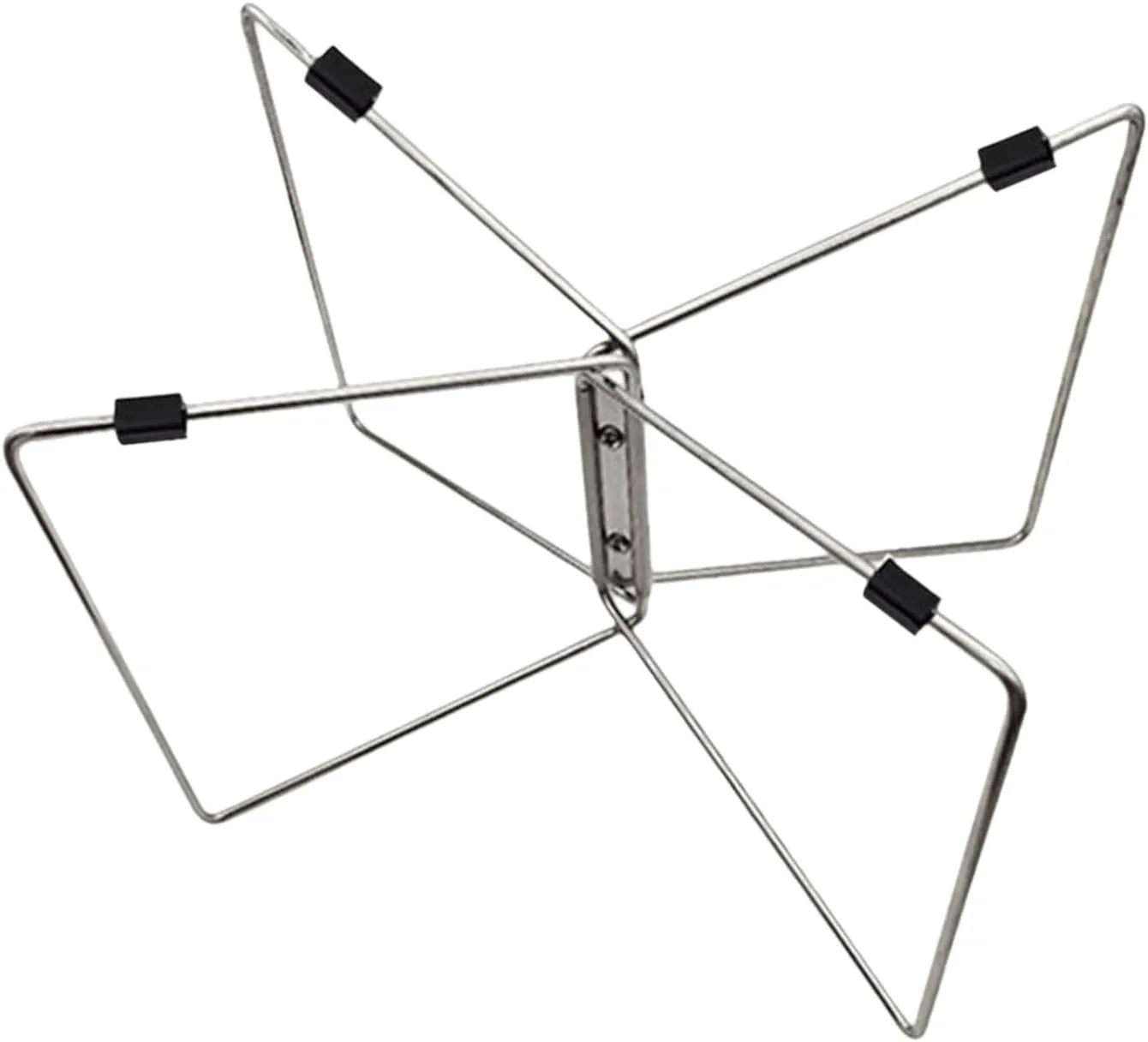Foldable Cooler Stand Water Container Stand Folding Lightweight Luggage Rack Storage Bin Stand for Barbecue Cooking Hiking, Argent
