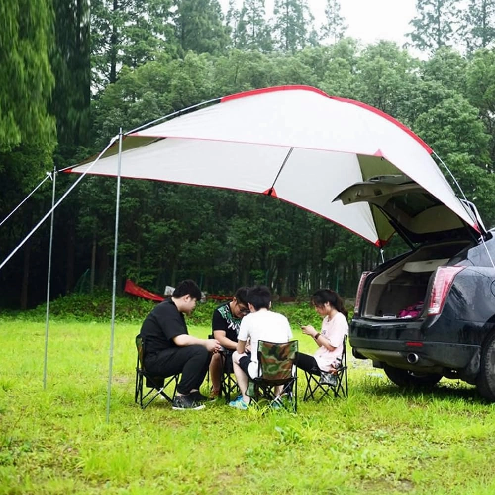 for Ford Ranger/S-Max/Transit/Transit Custom Car Awning,Portable Awning Canopy Ventilation for Camping Vehicle Awning Instant Shelter for Camping,A White