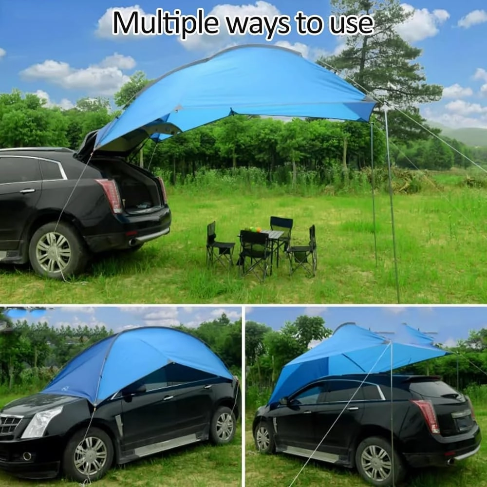 for Ford Ranger/S-Max/Transit/Transit Custom Car Awning,Portable Awning Canopy Ventilation for Camping Vehicle Awning Instant Shelter for Camping,A White