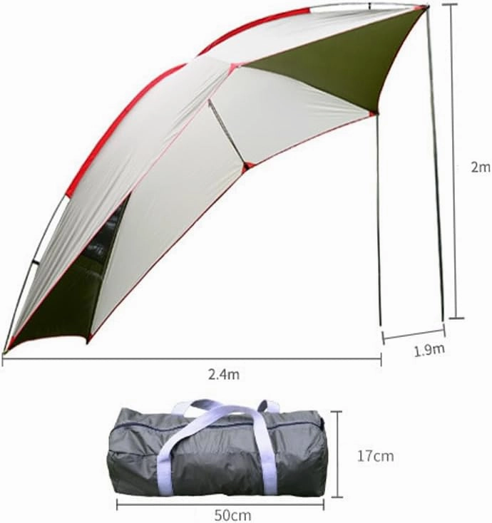 for Ford Ranger/S-Max/Transit/Transit Custom Car Awning,Portable Awning Canopy Ventilation for Camping Vehicle Awning Instant Shelter for Camping,A White