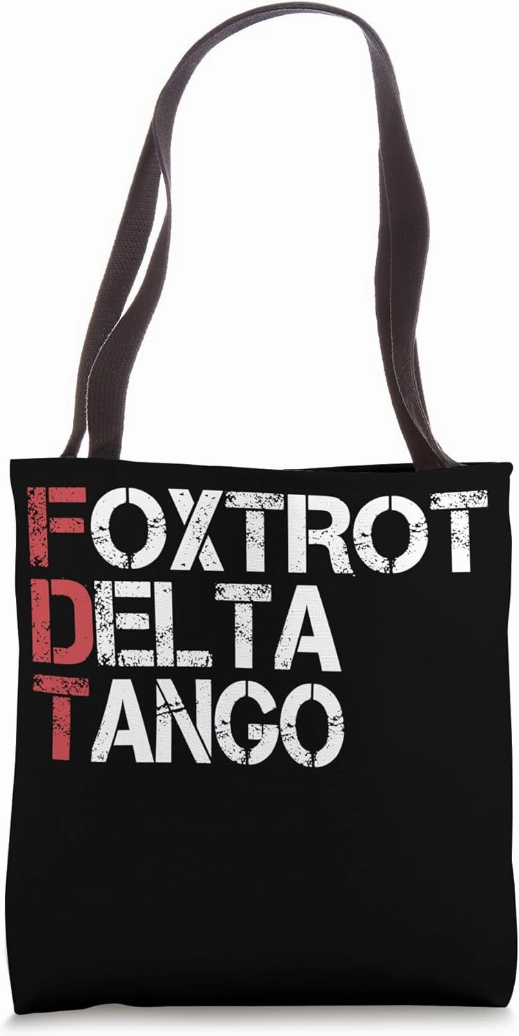 Foxtrots Delta Tangos Humor National Parks Bear Vintage Tote Bag