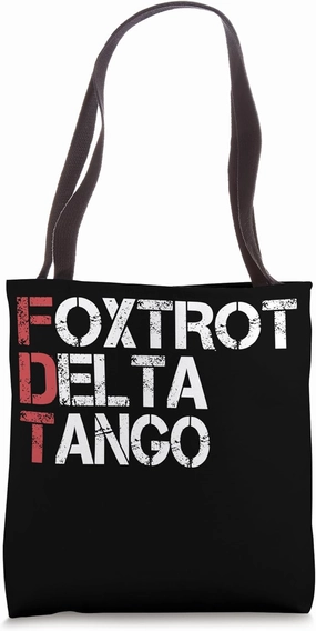 Foxtrots Delta Tangos Humor National Parks Bear Vintage Tote Bag