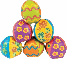 Fun Express Easeter Egg Shaped Kick Balls - Set of 12 - Easter Toys and Basket Filler