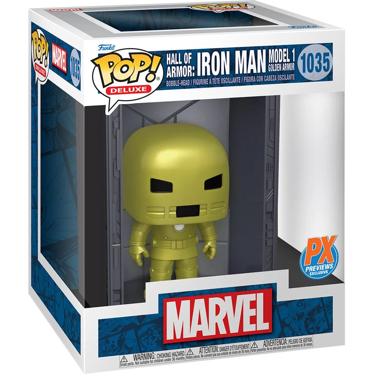 Funko Pop! Marvel: Iron Man Hall of Armor Model 1 Deluxe (PX)