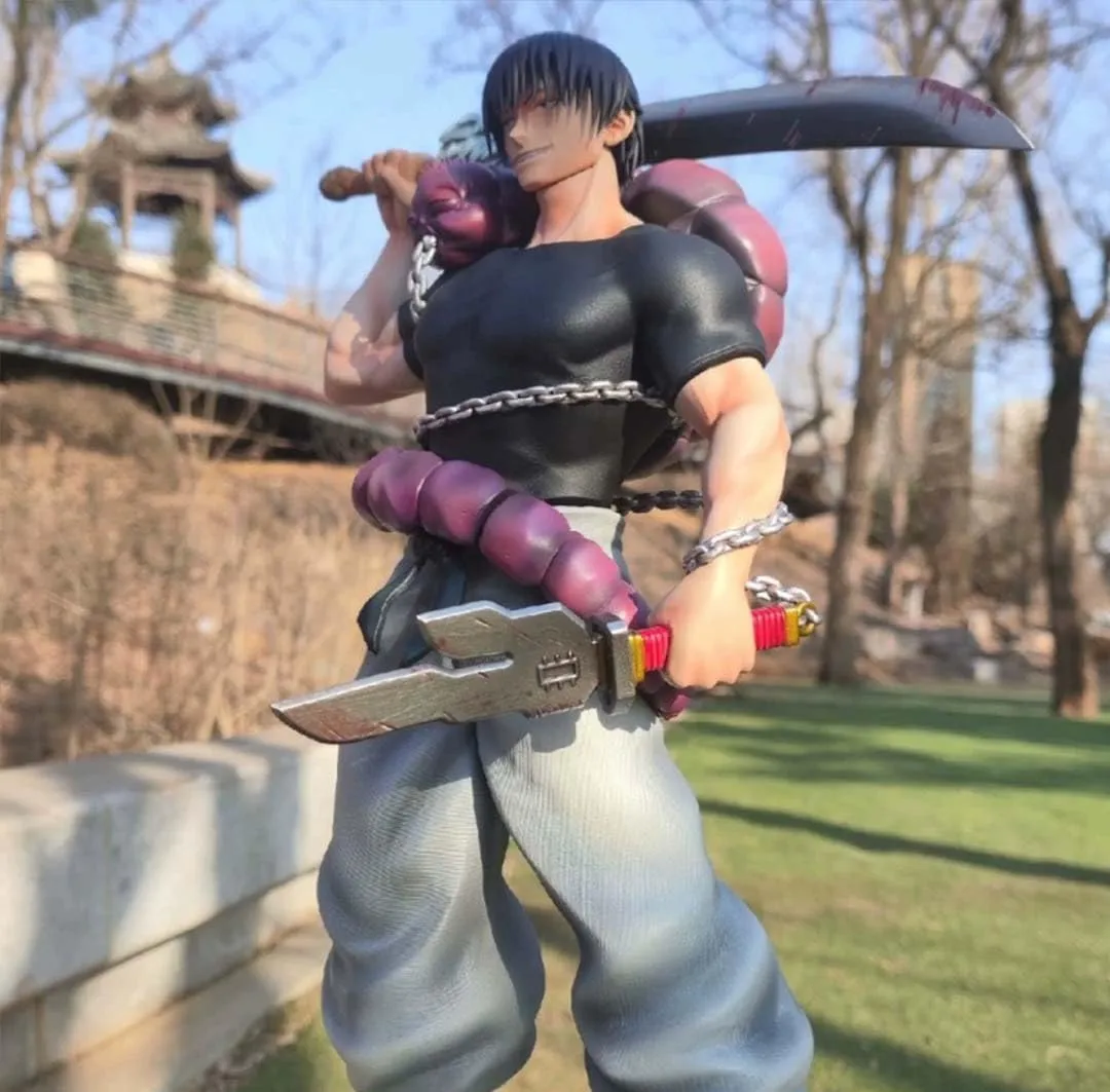 Fushiguro Toji Figure Statue JJK Figure Model, 22cm Standing Pose Anime Action Figure JJK Fushiguro Toji Statue Handmade Collectible Desktop Decoration Gifts for Fans